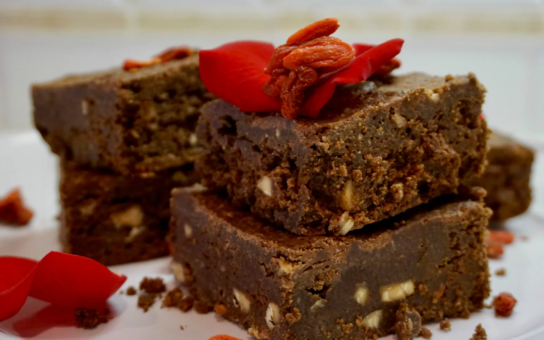 No-Bake Almond Brownies for Valentine’s Day